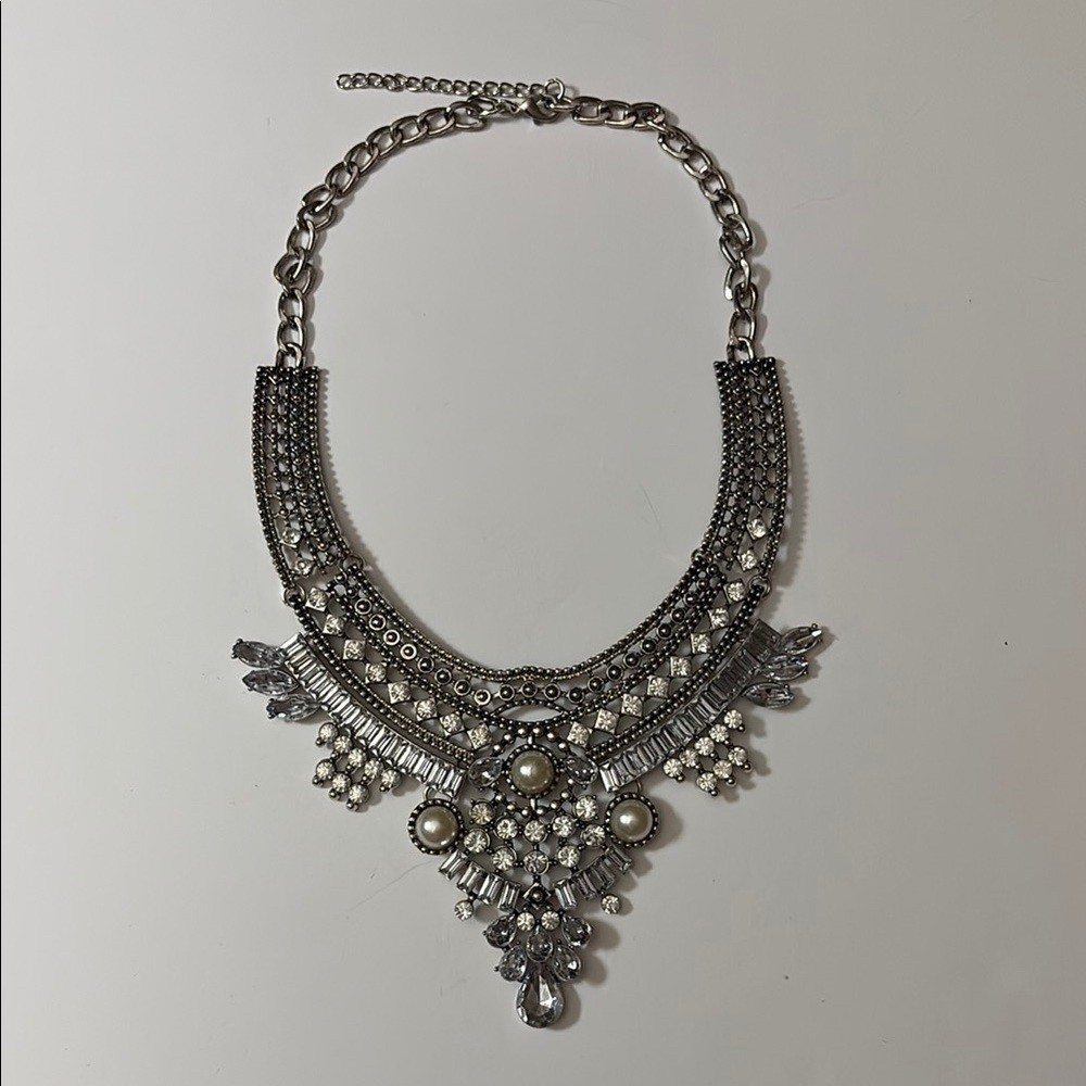 Eye Candy Silver Statement Necklace